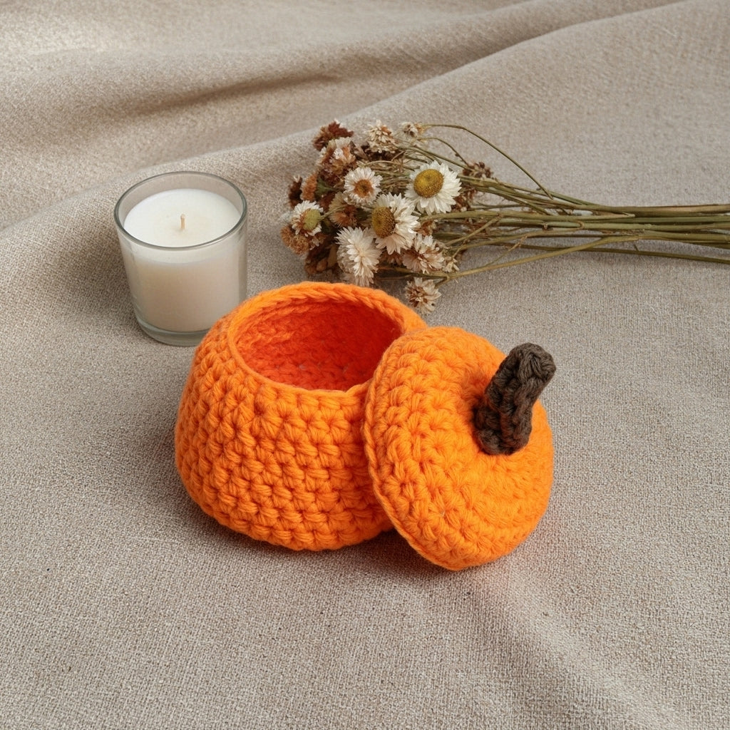 Crochet Little Pumpkin Jar Pattern (PDF Download)