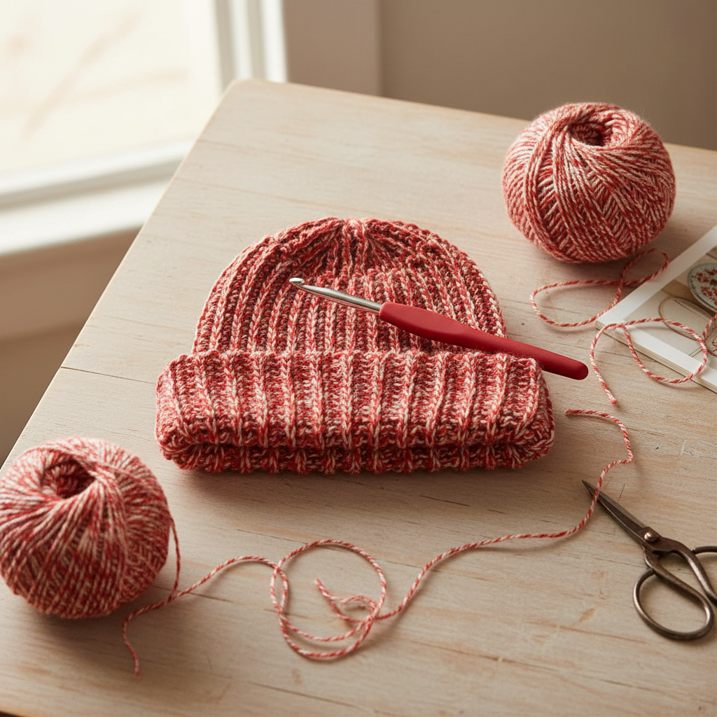 Clean Lines Crochet Beanie Pattern (PDF Download)
