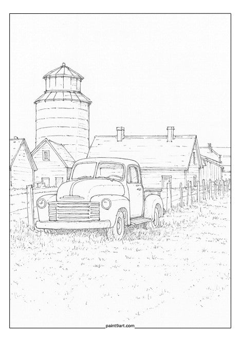 15 Cottage Watercolor Printable Coloring Pages (PDF Download)