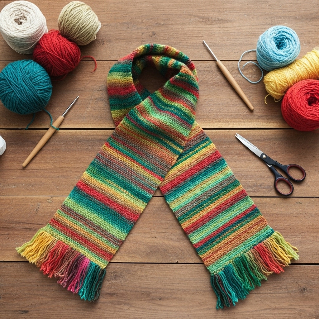 Wrapped in Warmth Crochet Scarf Pattern (PDF Download)