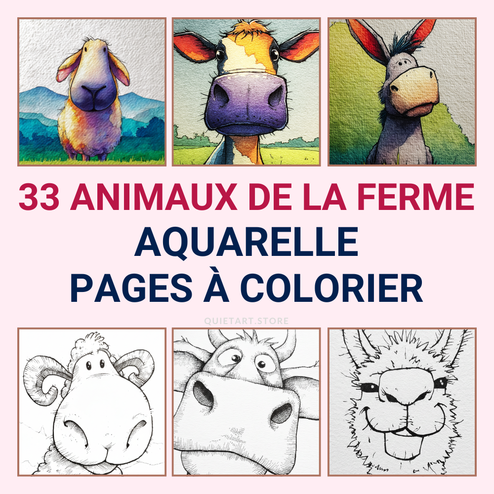 33 Funny Farm Animals Printable Coloring Pages (PDF Download)