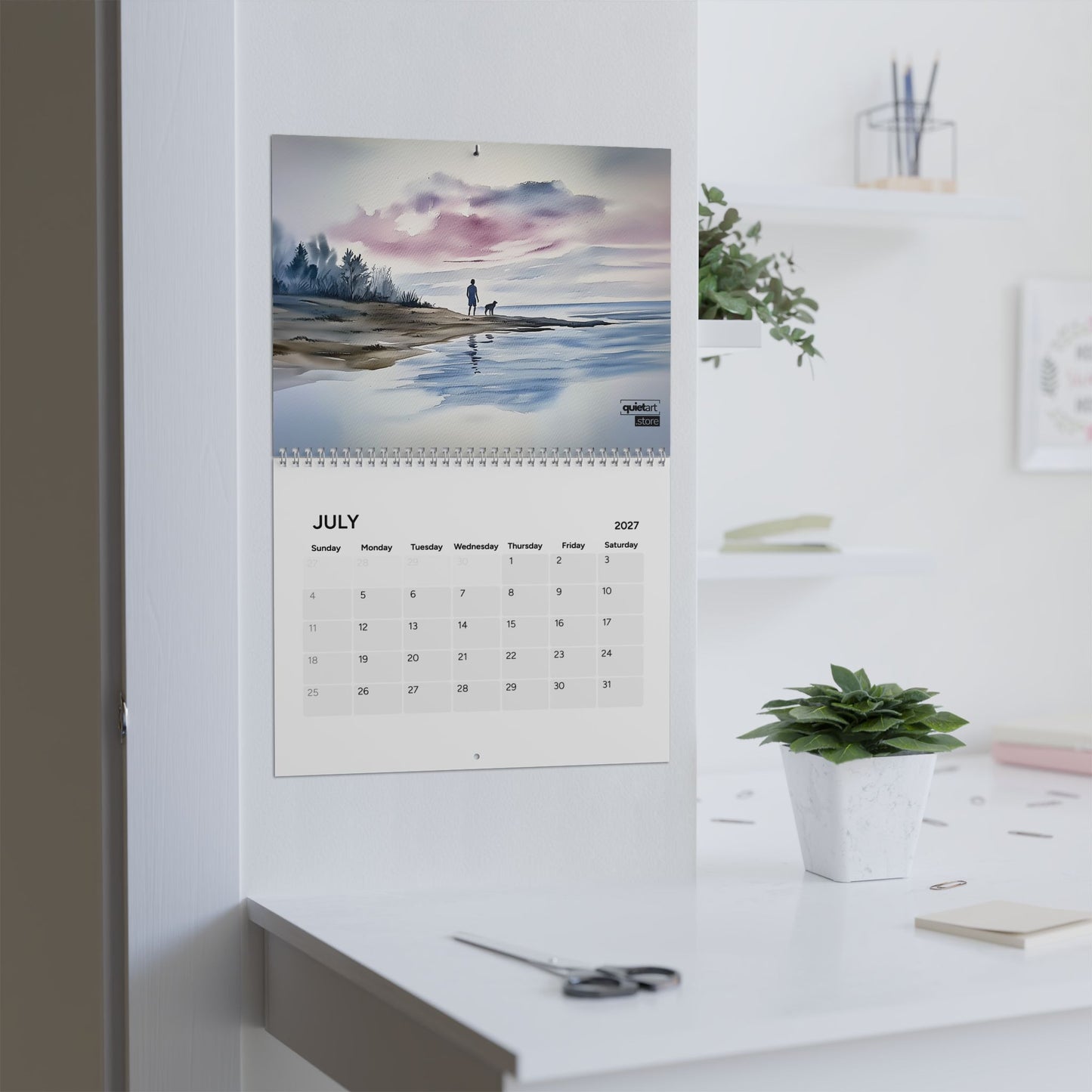 Minimalist Calendar 2027 (Physical Product) | Wall Calendar