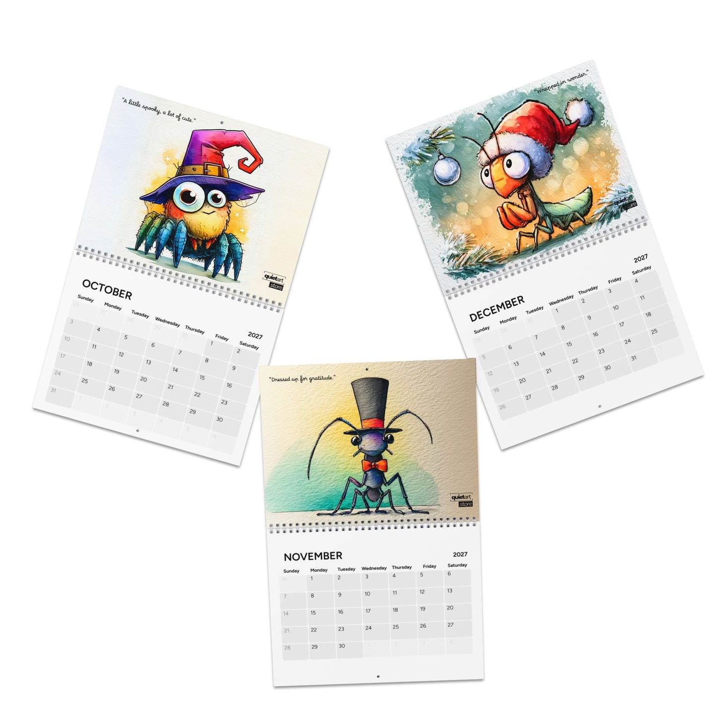 Adorable Insects Calendar 2027 (Physical Product) | Wall Calendar