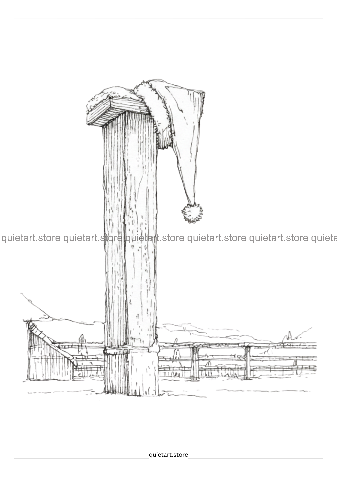 17 Christmas Watercolor Printable Coloring Pages (PDF Download)