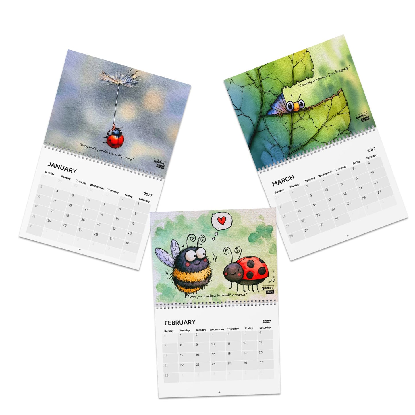 Adorable Insects Calendar 2027 (Physical Product) | Wall Calendar