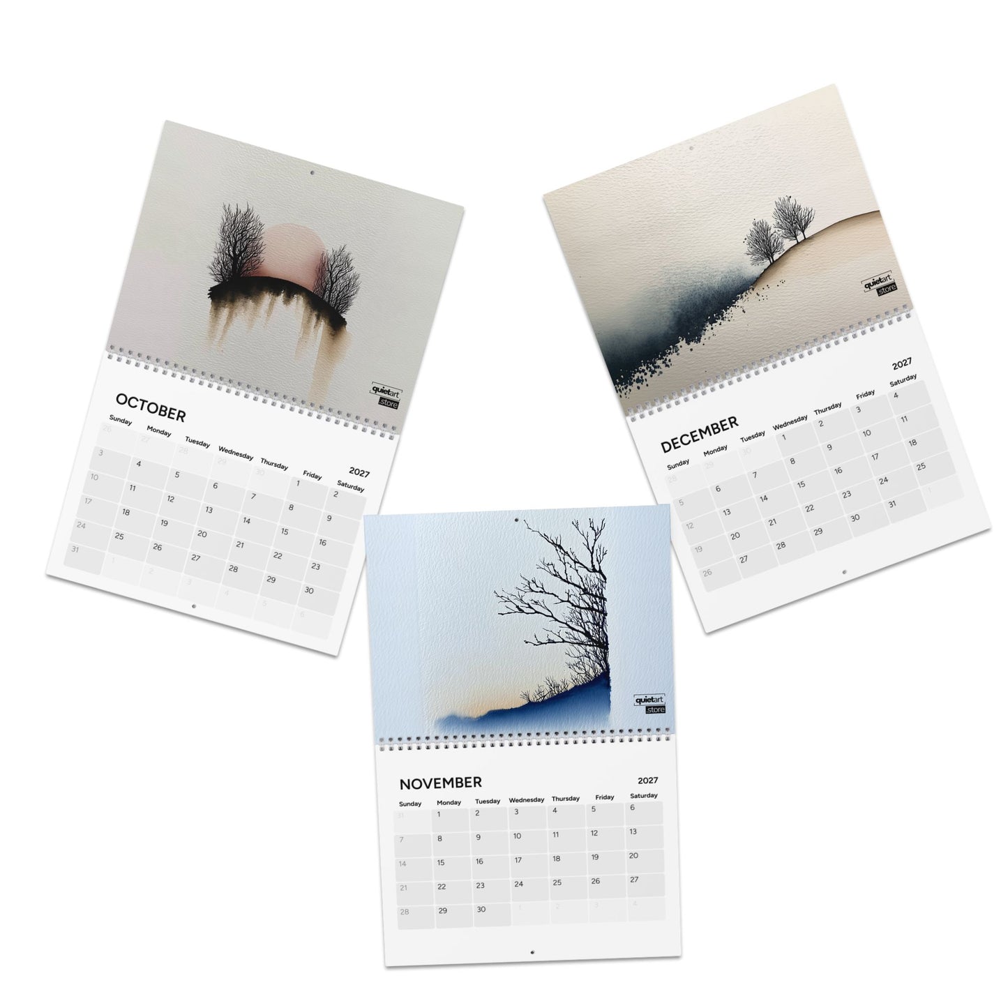 Minimalist Calendar 2027 (Physical Product) | Wall Calendar