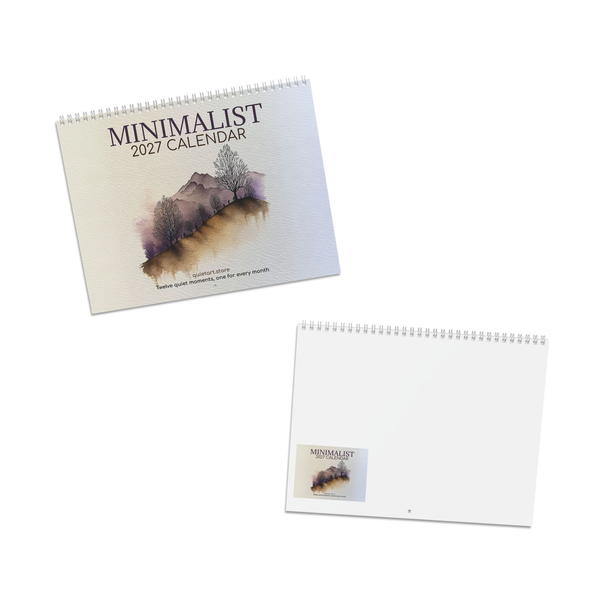 Minimalist Calendar 2027 (Physical Product) | Wall Calendar