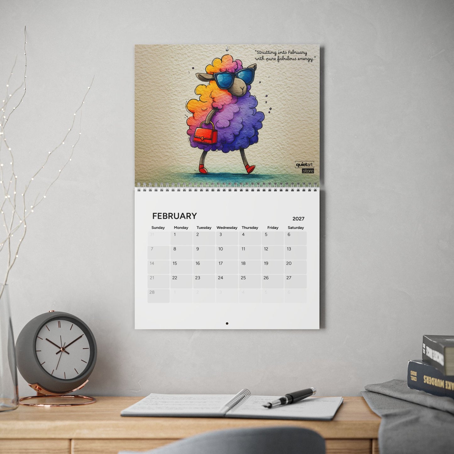 Funny Farm Animals Calendar 2027 (Physical Product) | Wall Calendar