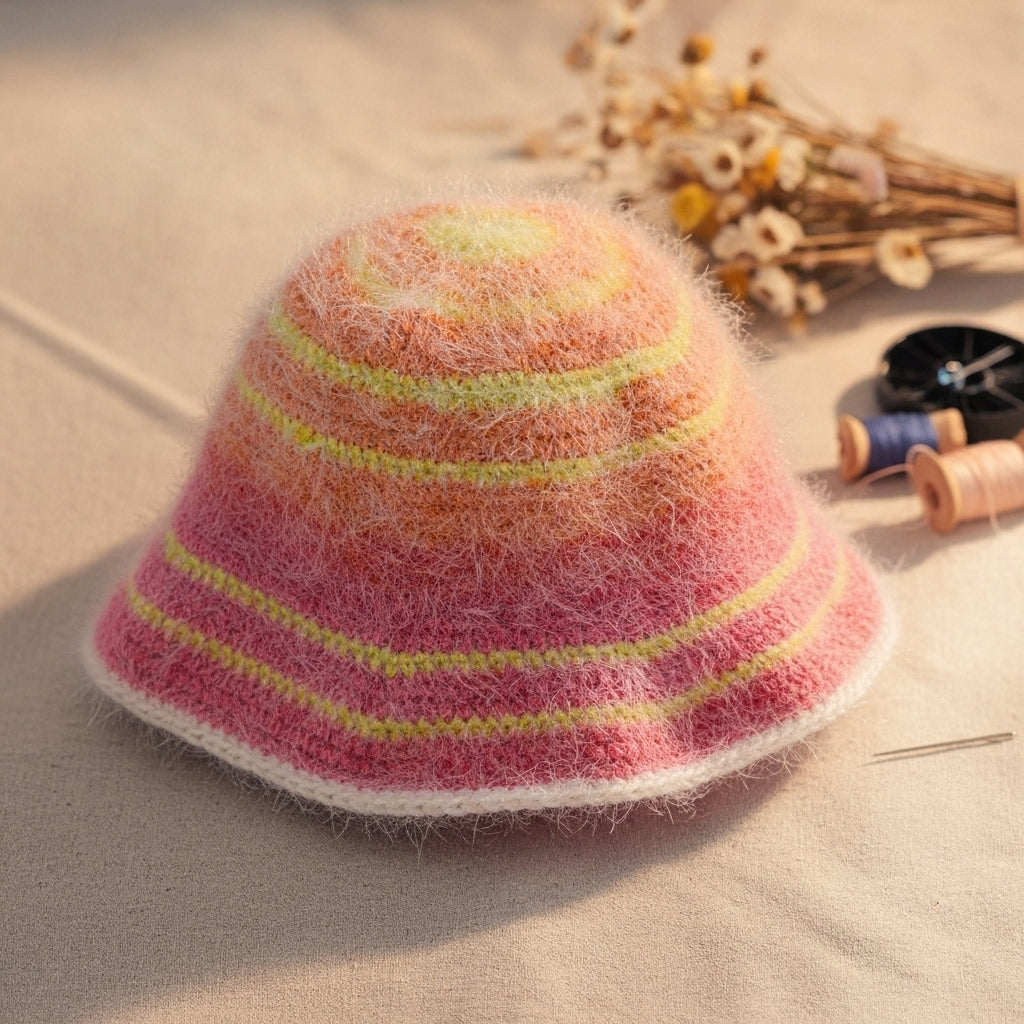 Crochet Cold Weather Bucket Hat Pattern (PDF Download)