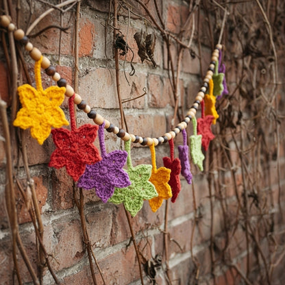 Fall Leafy Banner Crochet Pattern (PDF Download)