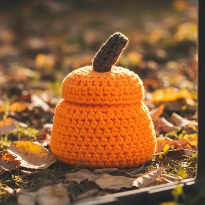 Crochet Little Pumpkin Jar Pattern (PDF Download)