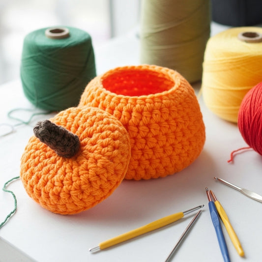 Crochet Little Pumpkin Jar Pattern (PDF Download)