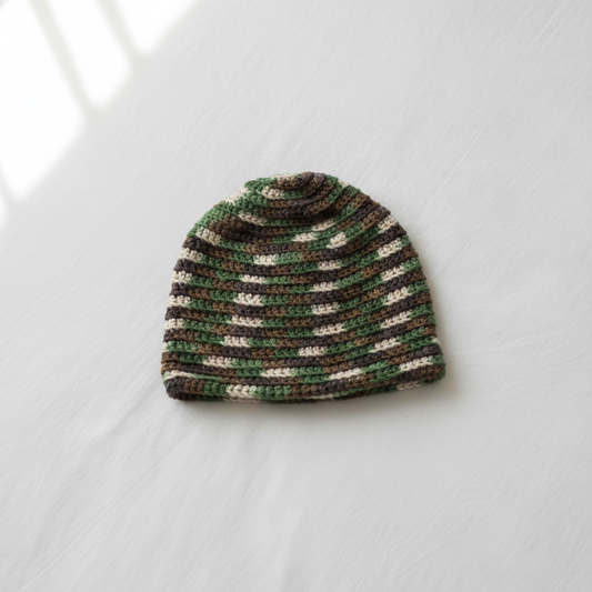 Rustic Color Mix Crochet Hat (PDF Download)