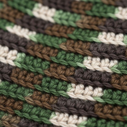 Rustic Color Mix Crochet Hat (PDF Download)