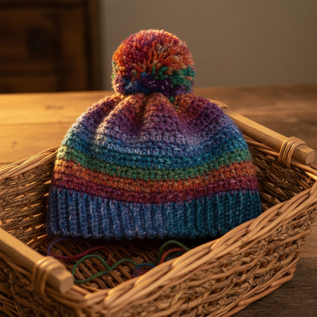 Crochet Happy Specks Hat Pattern (PDF Download)