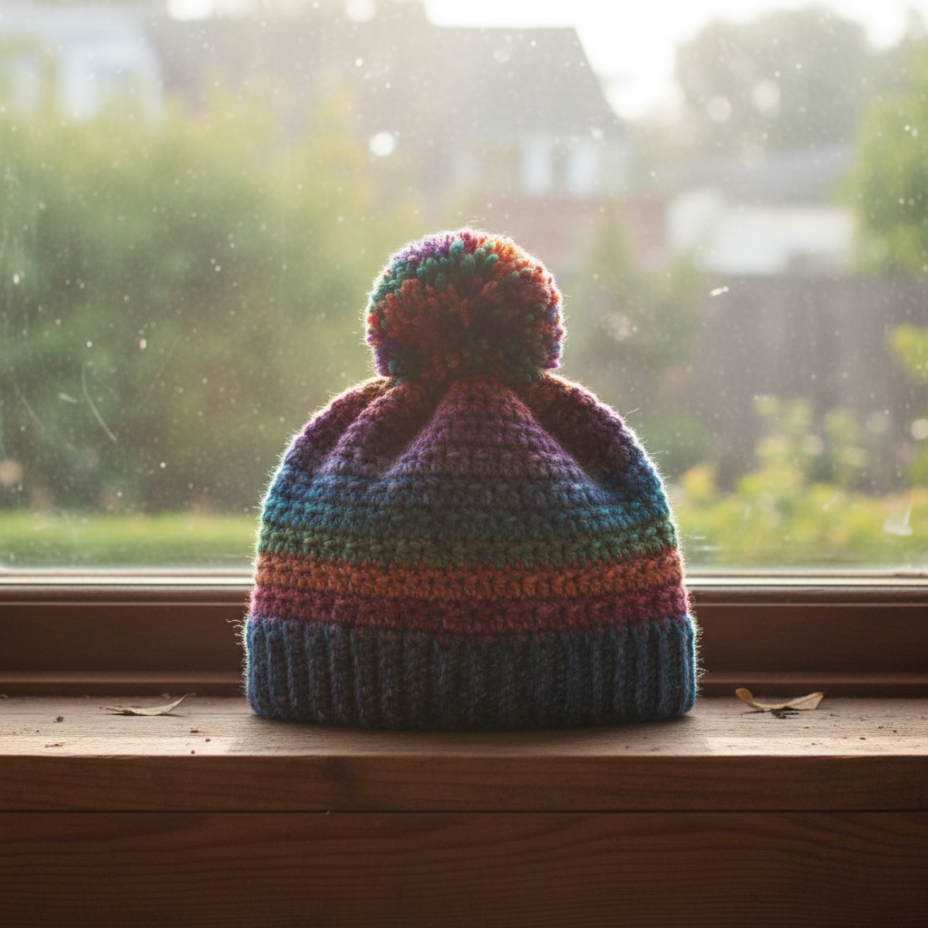 Crochet Happy Specks Hat Pattern (PDF Download)