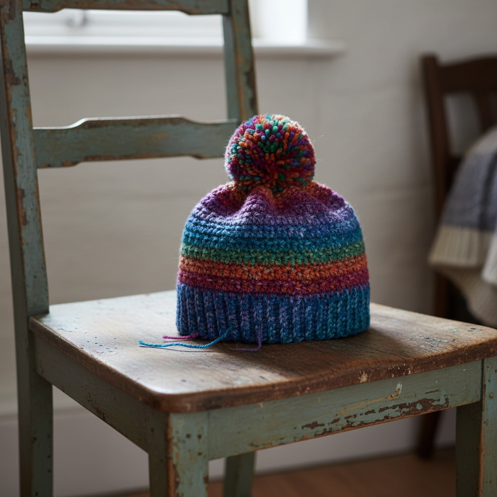 Crochet Happy Specks Hat Pattern (PDF Download)