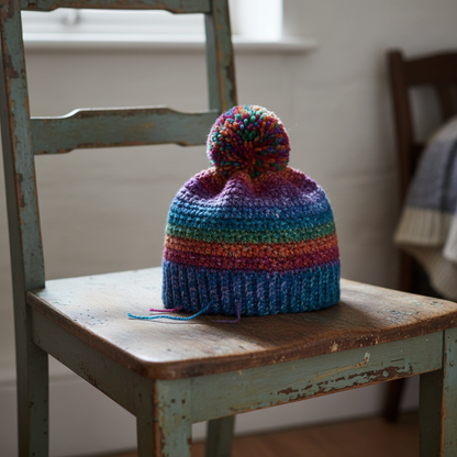 Crochet Happy Specks Hat Pattern (PDF Download)