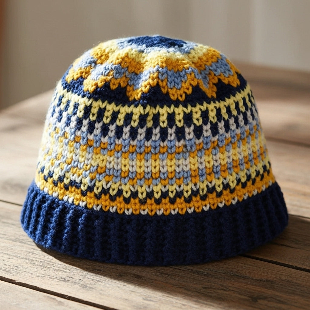 Lively Hues Crochet Hat Pattern (PDF Download)