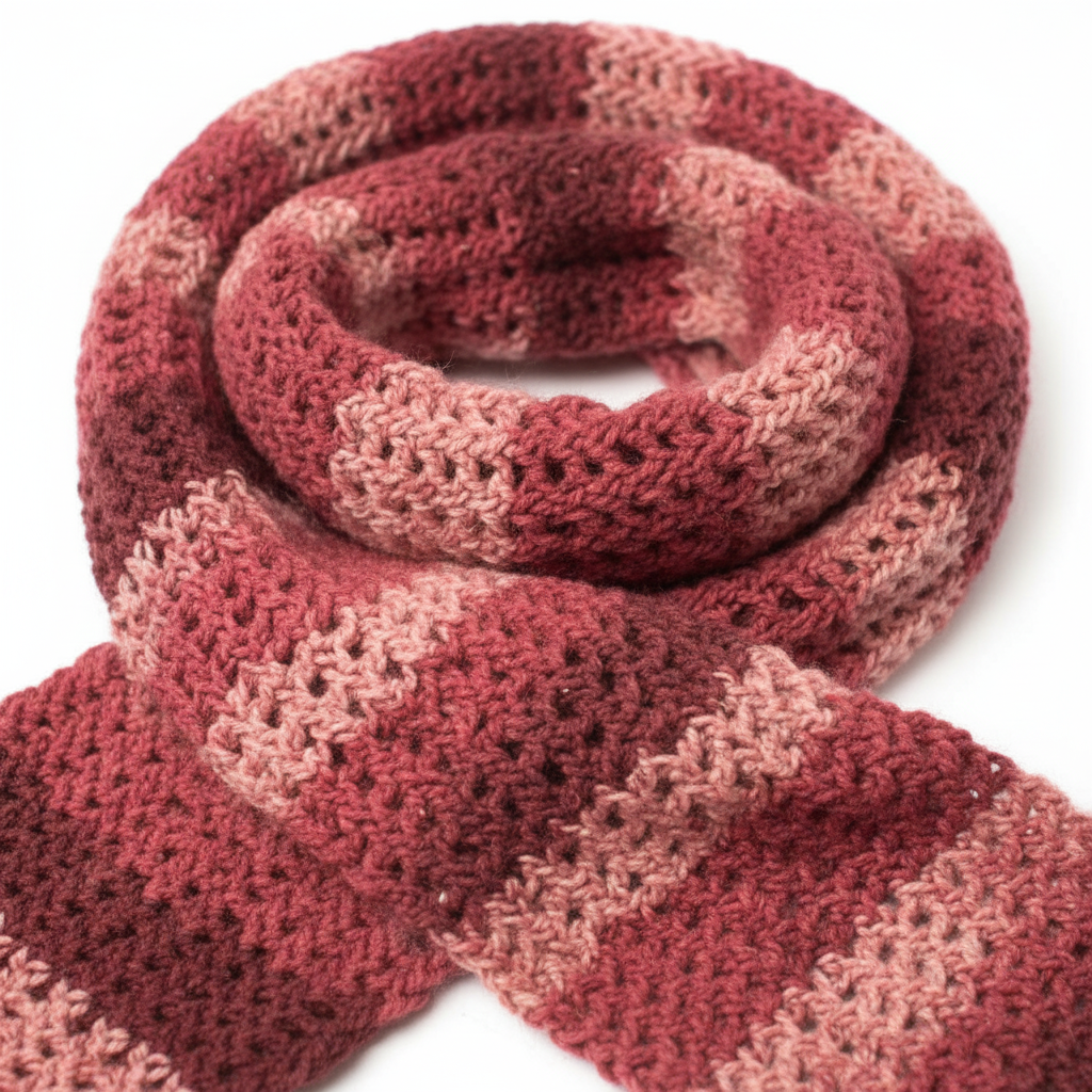 Crochet Airy Texture Scarf Pattern (PDF Download)