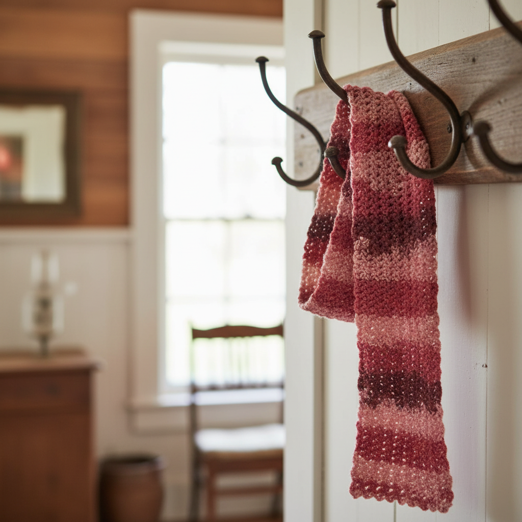 Crochet Airy Texture Scarf Pattern (PDF Download)