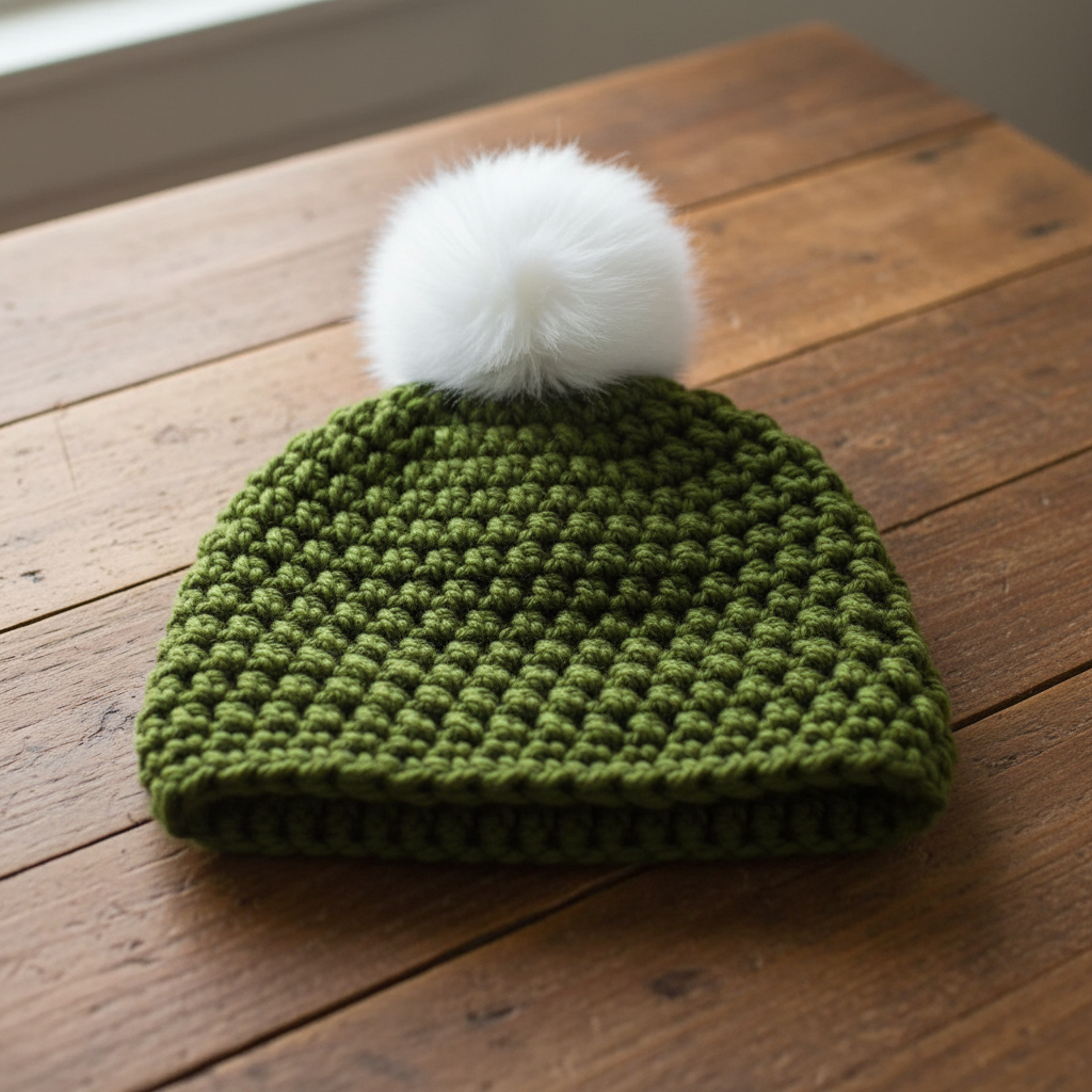 Simple Topper Crochet Hat Pattern (PDF Download)