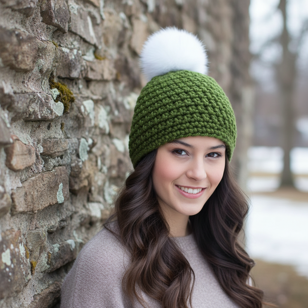 Simple Topper Crochet Hat Pattern (PDF Download)