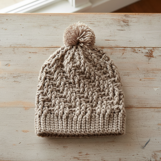 Subtle Relief Crochet Hat Pattern (PDF Download)