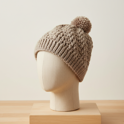 Subtle Relief Crochet Hat Pattern (PDF Download)