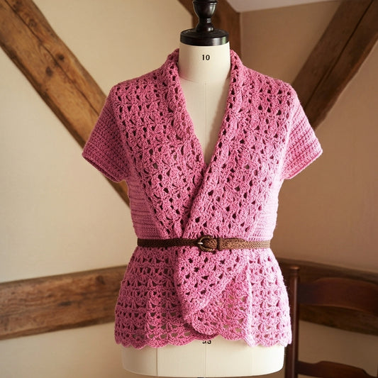 Relaxed Neck Crochet Vest Pattern (PDF Download)