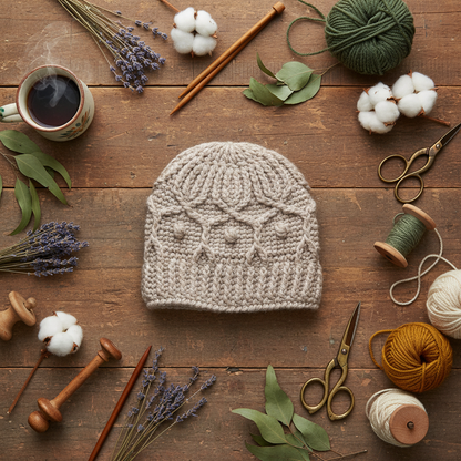 Crochet Nordic Lines Hat Pattern (PDF Download)