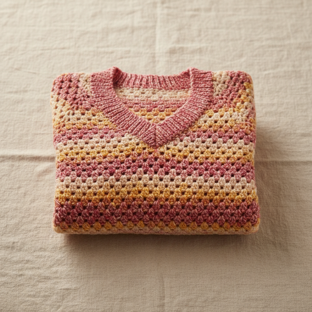 Crochet Cozy Structure Sweater Pattern (PDF Download)