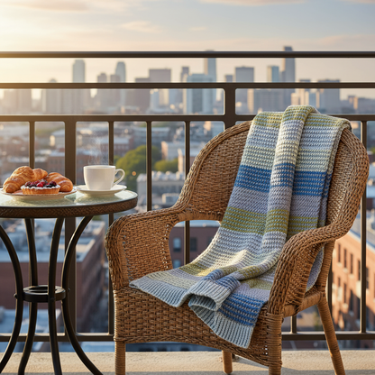 Modern Panels Blanket Crochet Pattern (PDF Download)