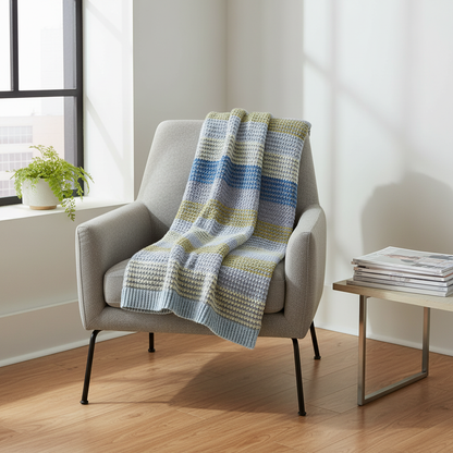 Modern Panels Blanket Crochet Pattern (PDF Download)