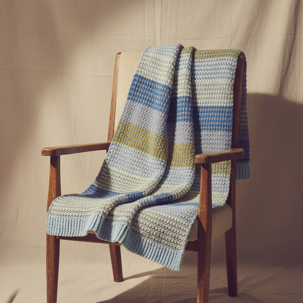 Modern Panels Blanket Crochet Pattern (PDF Download)