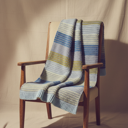 Modern Panels Blanket Crochet Pattern (PDF Download)