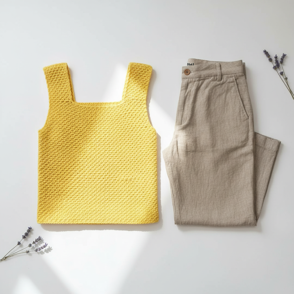 Clean Lines Tank Top Crochet Pattern (PDF Download)