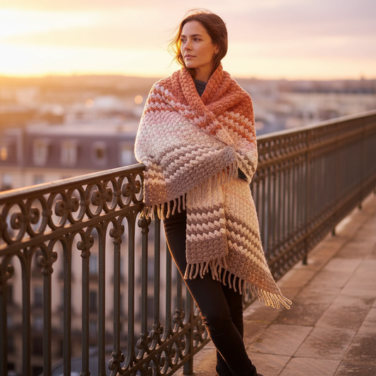 Easy Drape Crochet Wrap Pattern (PDF Download)