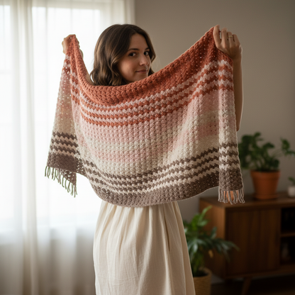 Easy Drape Crochet Wrap Pattern (PDF Download)