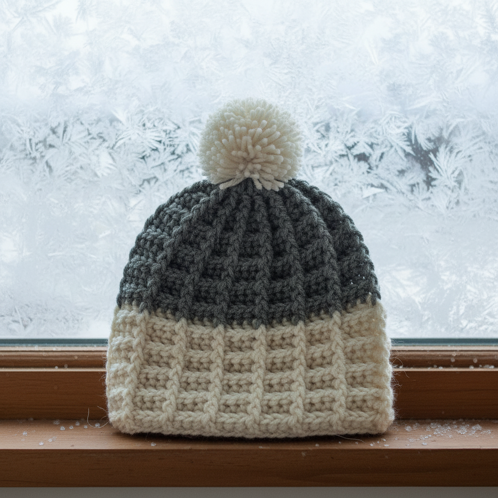 Crochet Cozy Blocks Hat Pattern (PDF Download)
