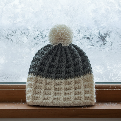 Crochet Cozy Blocks Hat Pattern (PDF Download)