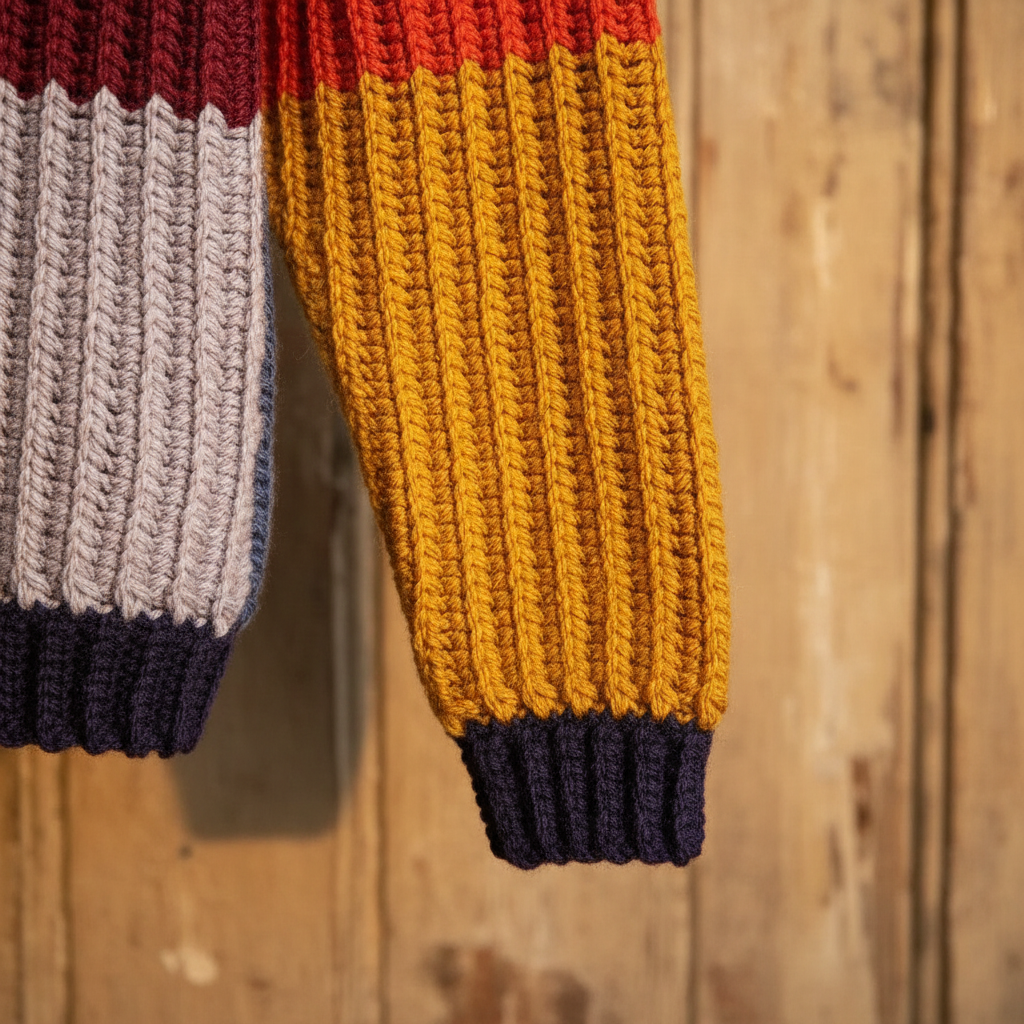 Modern Blocks Sweater Crochet Pattern (PDF Download)