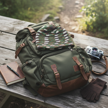 Rustic Color Mix Crochet Hat (PDF Download)