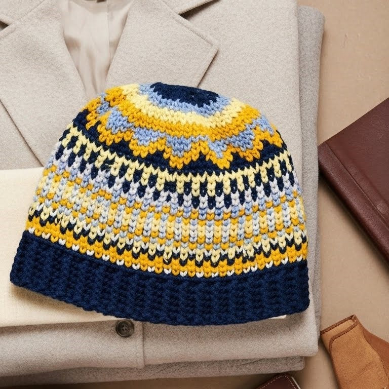 Lively Hues Crochet Hat Pattern (PDF Download)