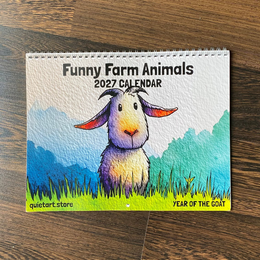 Funny Farm Animals Calendar 2027 (Physical Product) | Wall Calendar