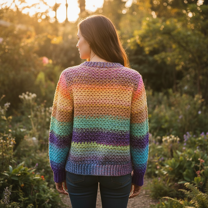Playful Vibes Crochet Pullover Pattern (PDF Download)