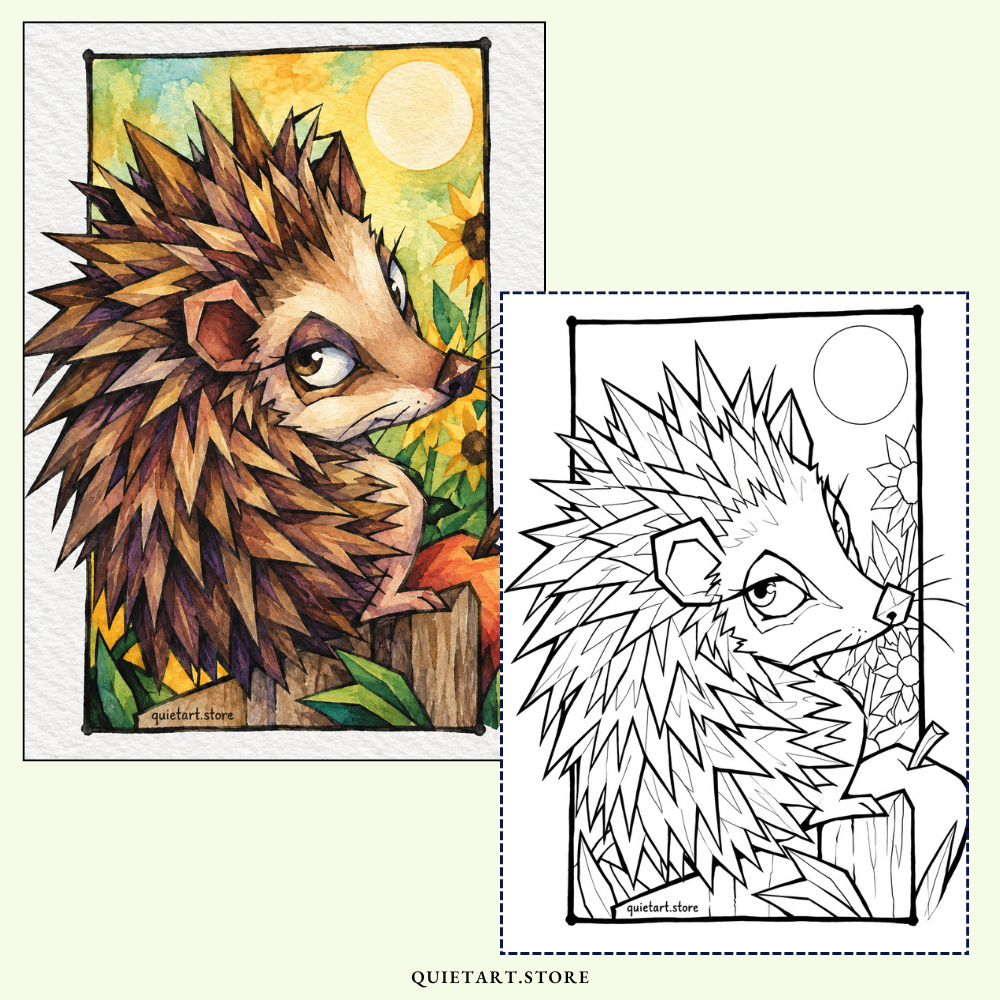 30+ Sassy Farm Animals Watercolor Printable Coloring Pages (PDF Download)