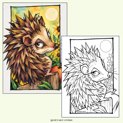 30+ Sassy Farm Animals Watercolor Printable Coloring Pages (PDF Download)