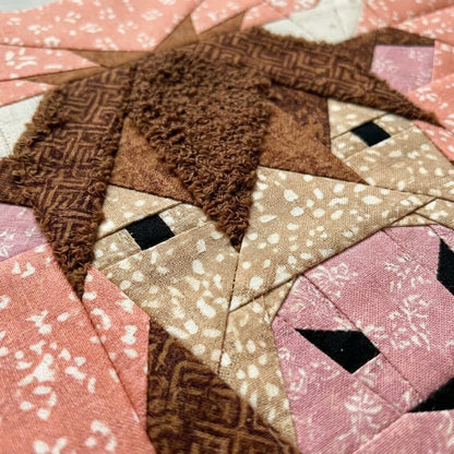 Scottish Coo Quilt Block FPP Pattern - 3 Sizes (PDF Download)