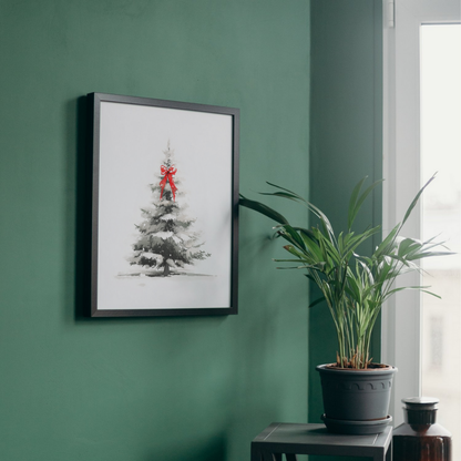 Vintage Christmas Watercolor Set – Printable Wall Art (6 Prints) | Digital Download
